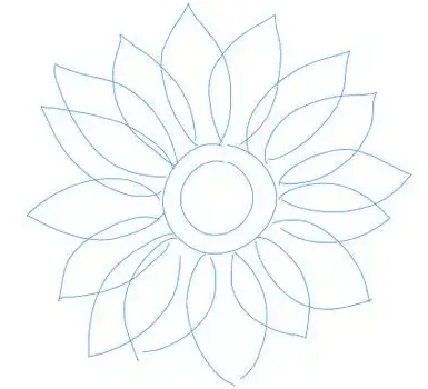 How to draw a flower