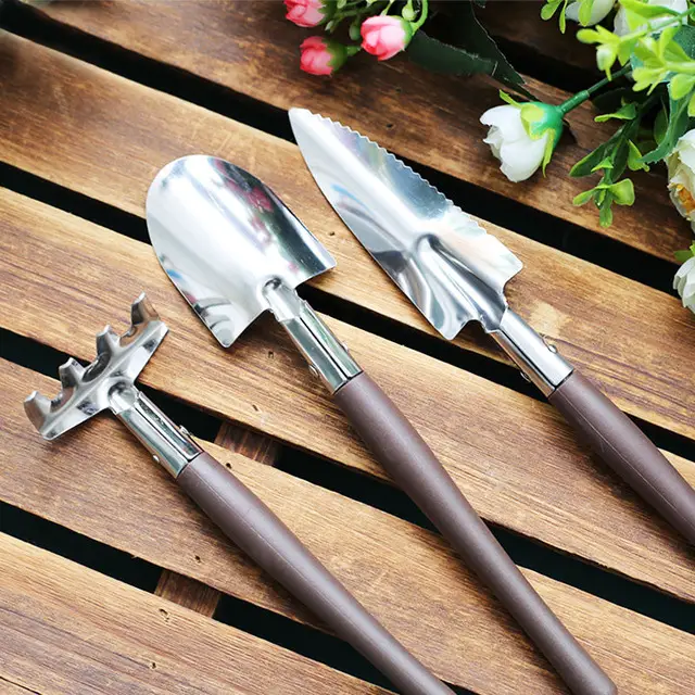 Houseplant Tool Set 3 Pc Mntcr Mini Planting Tool Set Spade Rake Shovel Set Perfect