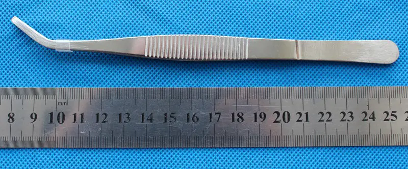 Stainless Angled Tweezers