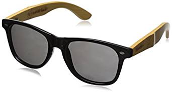 Woodies Bamboo Wayfarer Style Sunglasses