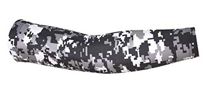 Grey Digital Camo Pattern Full Arm Sleeves