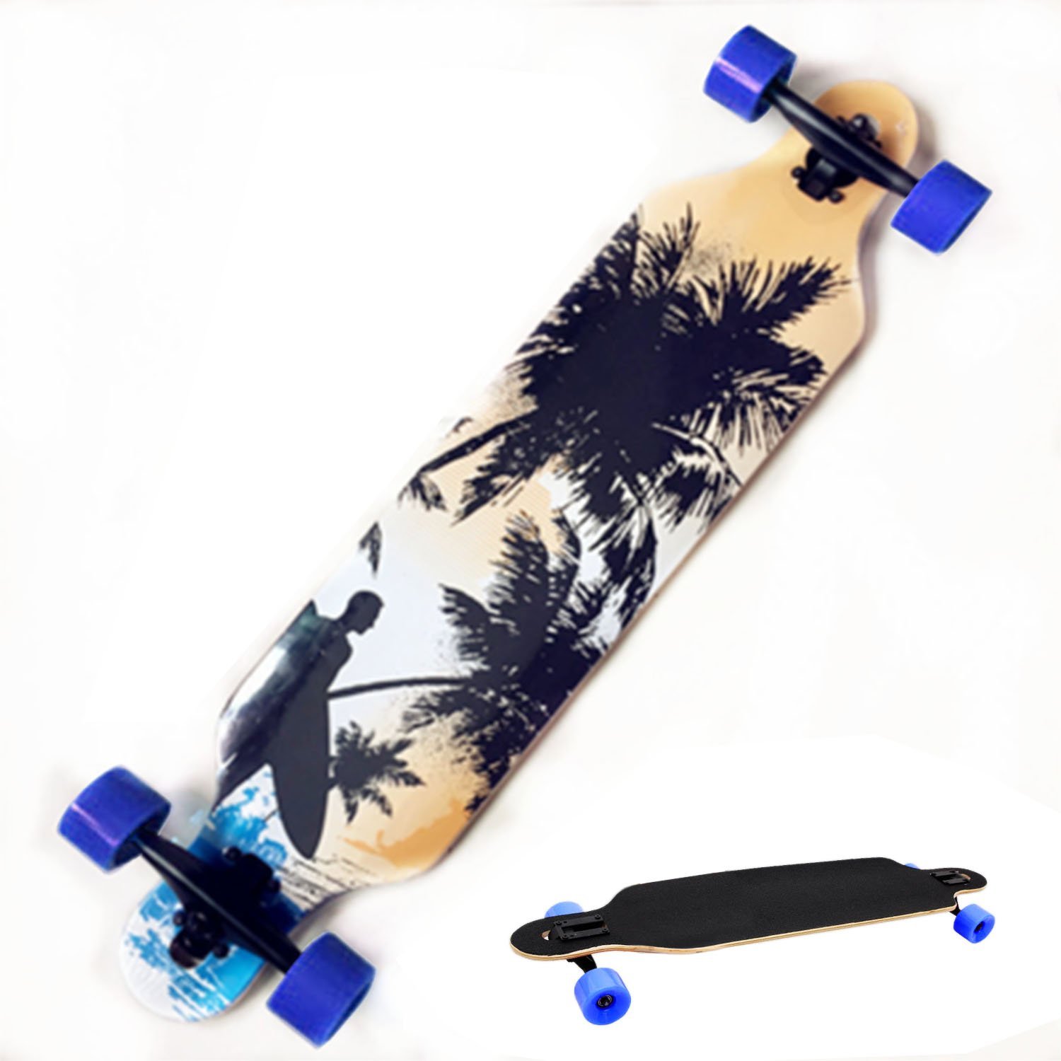 THE PROFESSIONAL WOOD PRINT LONGBOARD BY CNlinkco