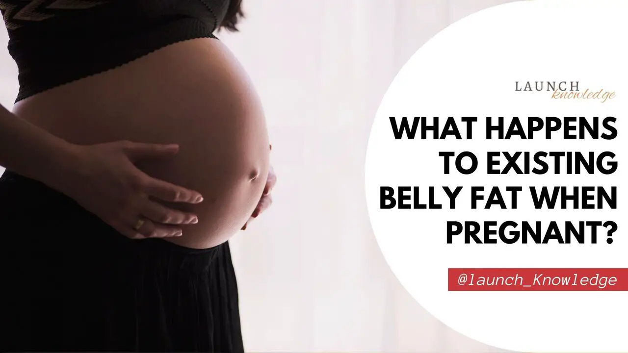 What happens to existing belly fat when pregnant?