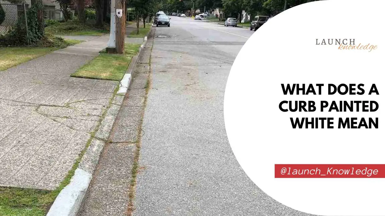 What Does A Curb Painted White Mean