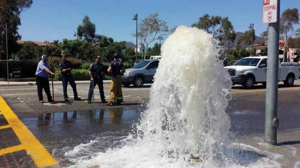 What Happens If You Hit A Fire Hydrant 1 broken Firehydrant