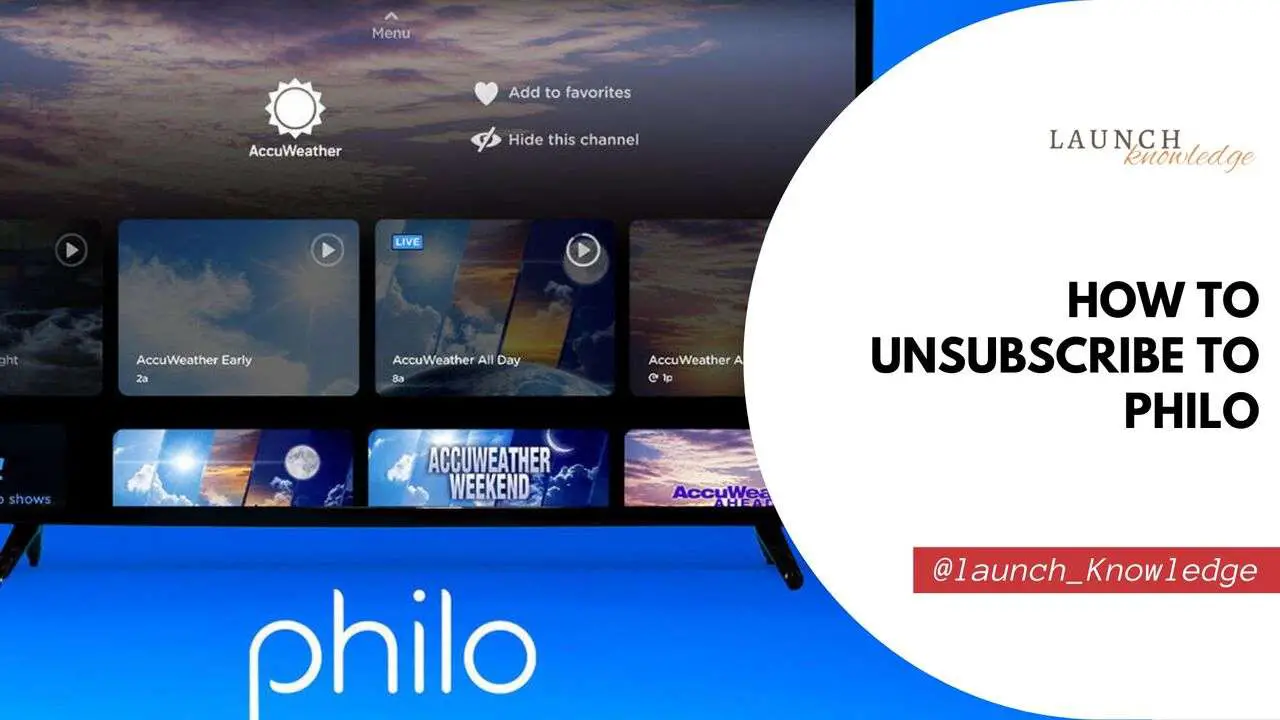 How To Unsubscribe To Philo